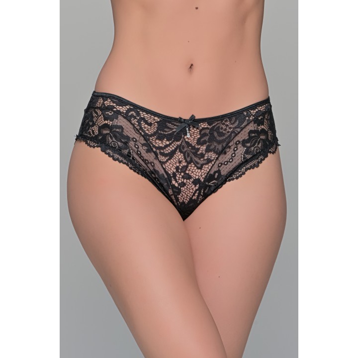 Δαντελένιο Σλιπ Μπικίνι - Μαύρο