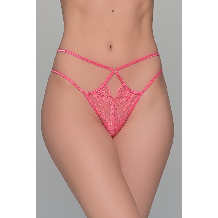 Δαντελένιο String Tanga - Φούξια