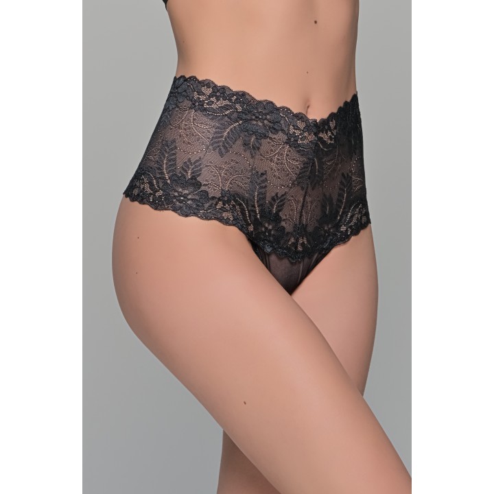 Ψιλόμεσο Σλιπ String Δαντέλα - Μαύρο