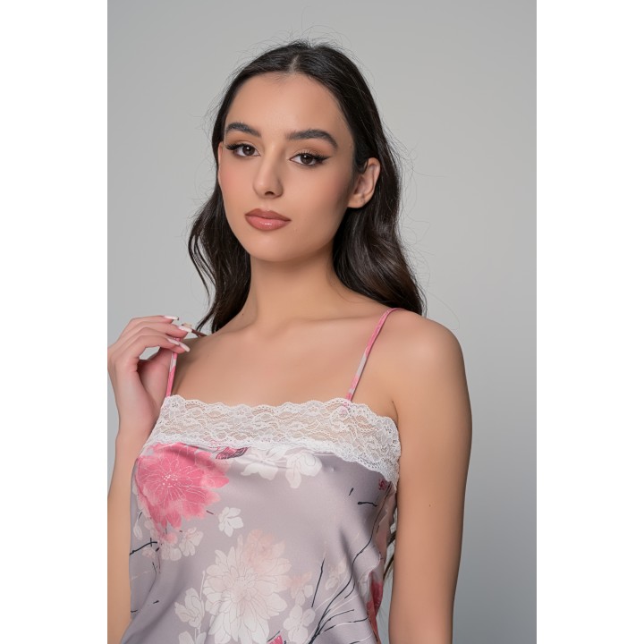 Σατέν Babydoll Με Σορτς - Φλοράλ