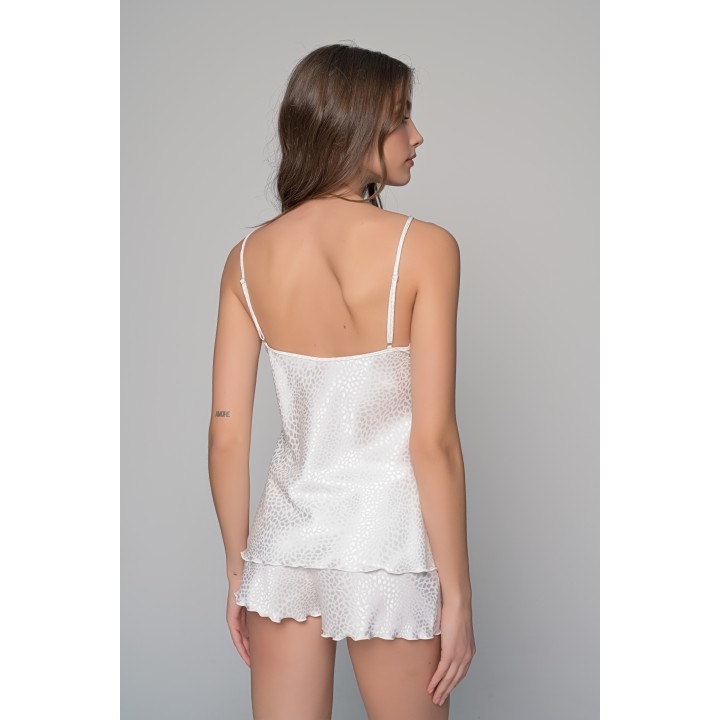 Σατέν Babydoll Με Σορτς - Ιβουάρ