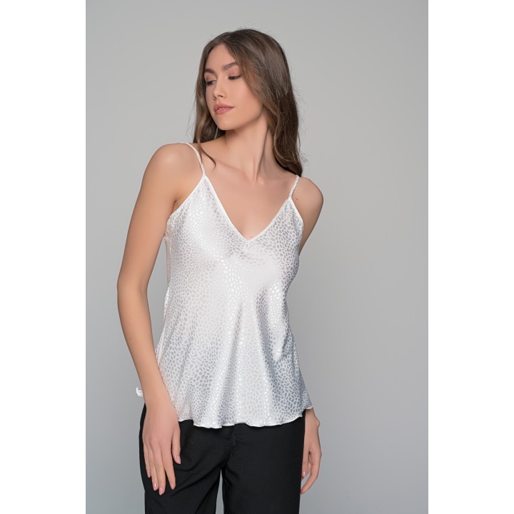 Σατέν Lingerie Top Τιραντάκι - Ιβουάρ