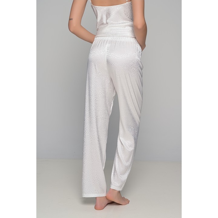 Νυφική Πυζάμα Σατέν Ζακάρ - Ιβουάρ