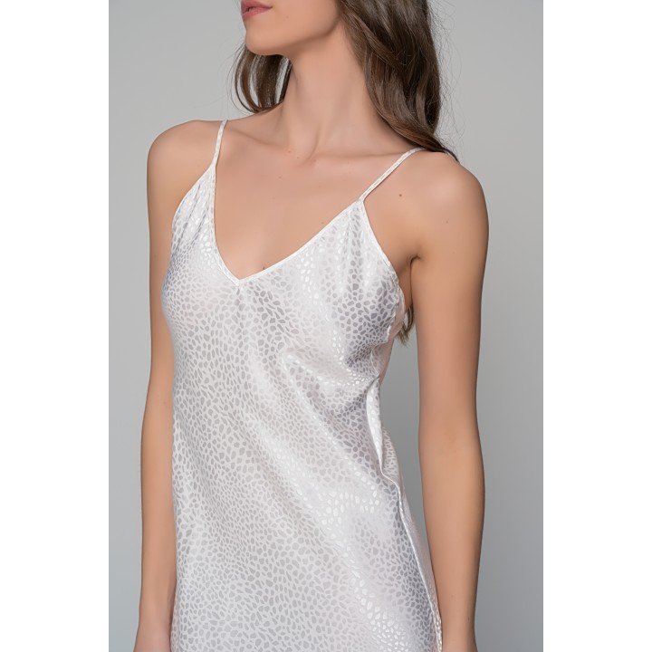 Midi Σατέν Slip Dress ΔΩΡΟ το String - Ιβουάρ