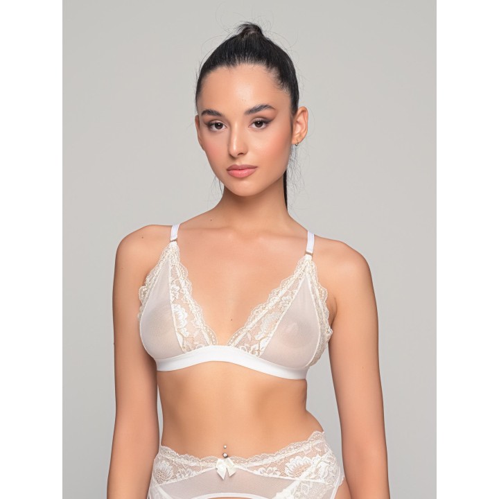 Δαντελένιο String Tanga - Ιβουάρ