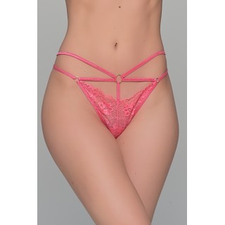 Δαντελένιο String Tanga με Κρίκους - Καρπουζί