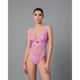 Δαντελένιο Κορμάκι - Rose pink