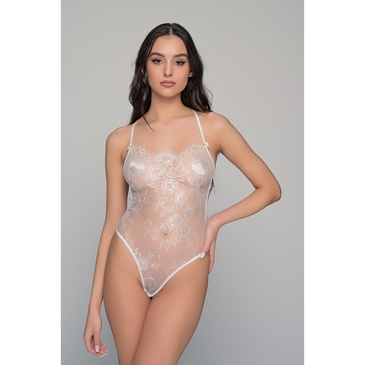 Body String από Αραχνούφαντη Δαντέλα - Ιβουάρ