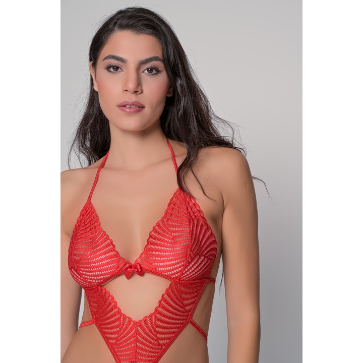 Sexy Δαντελωτό Νυχτικάκι - Κόκκινο