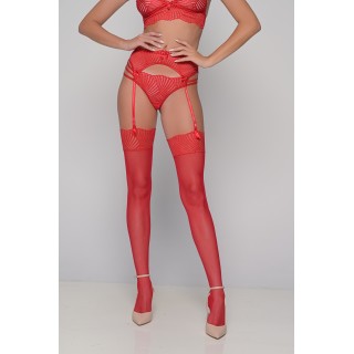 Κάλτσες Τούλι και Δαντέλα - Κόκκινο