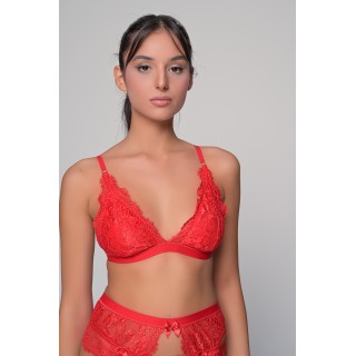 Τρίγωνο Σουτιέν με Ενίσχυση - Κόκκινο