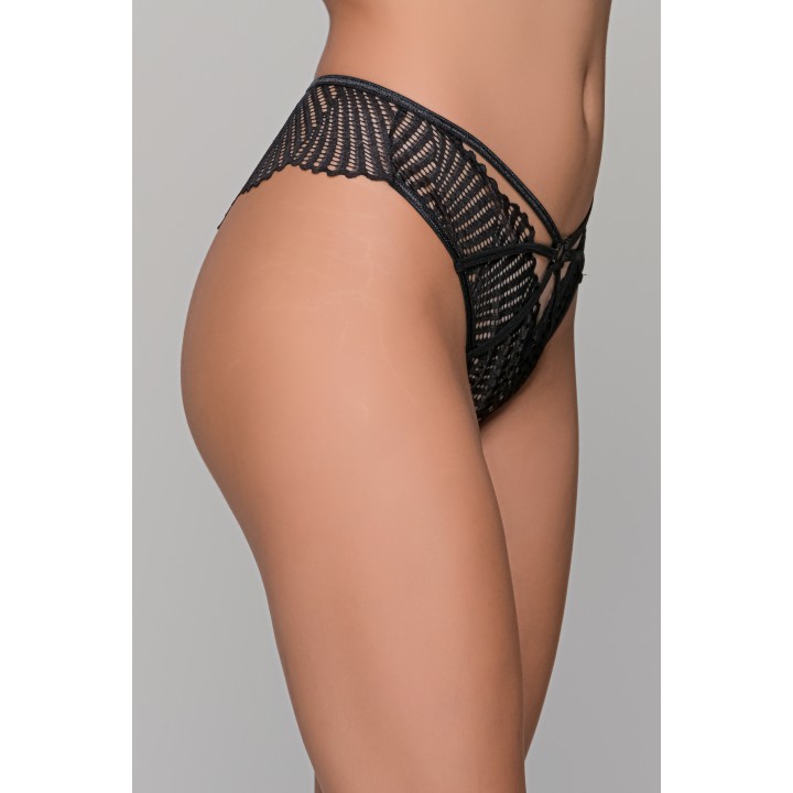 Δαντελένιο Brazilian Σλιπ – Μαύρο