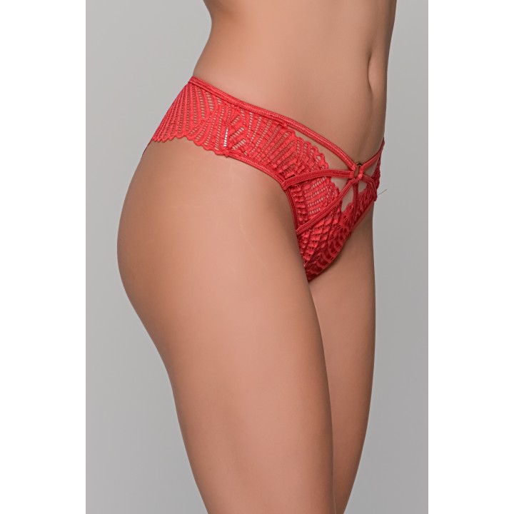 Δαντελένιο Brazilian Σλιπ – Κόκκινο