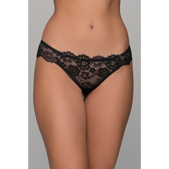 Δαντελένιο Brazilian Slip – Μαύρο