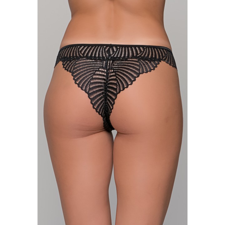 Δαντελένιο Σλιπ – Μαύρο