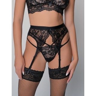 Δαντελένιο G-string - Μαύρο