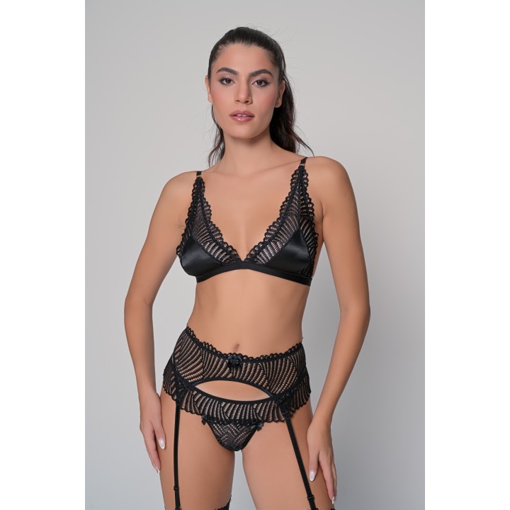 Δαντελένιο String – Μαύρο