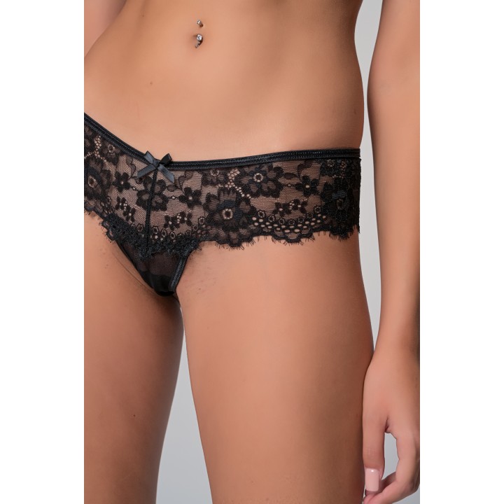 Δαντελένιο String – Μαύρο