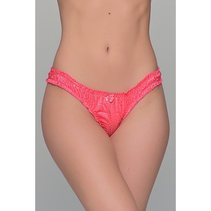 Σλιπ String Σατέν Ζακάρ - Φούξια