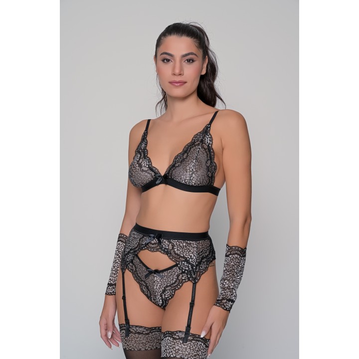 Δαντελένιο Brazilian Slip – Ασημί