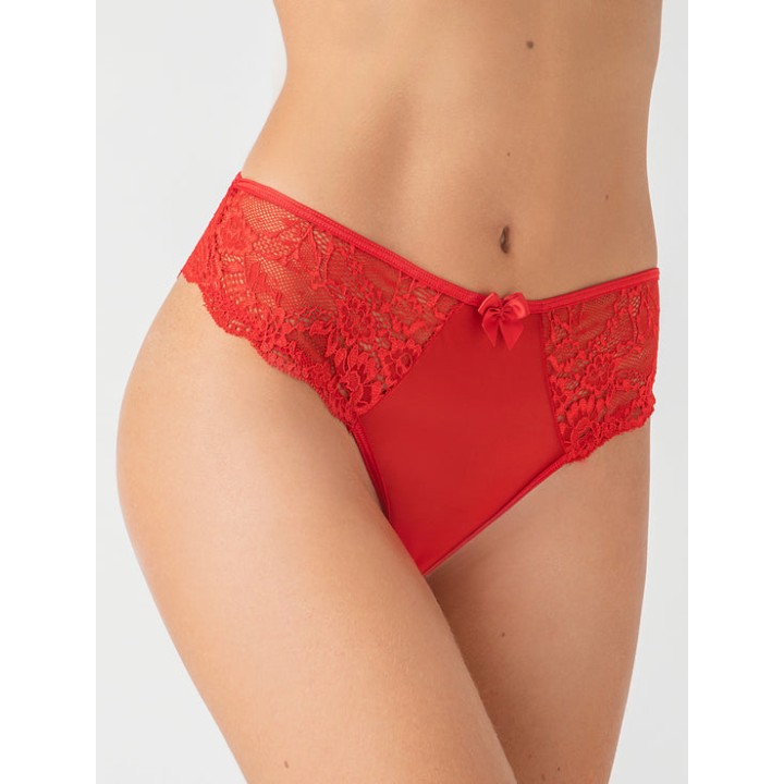 Σλιπ Δαντέλα & Τούλι - Κόκκινο