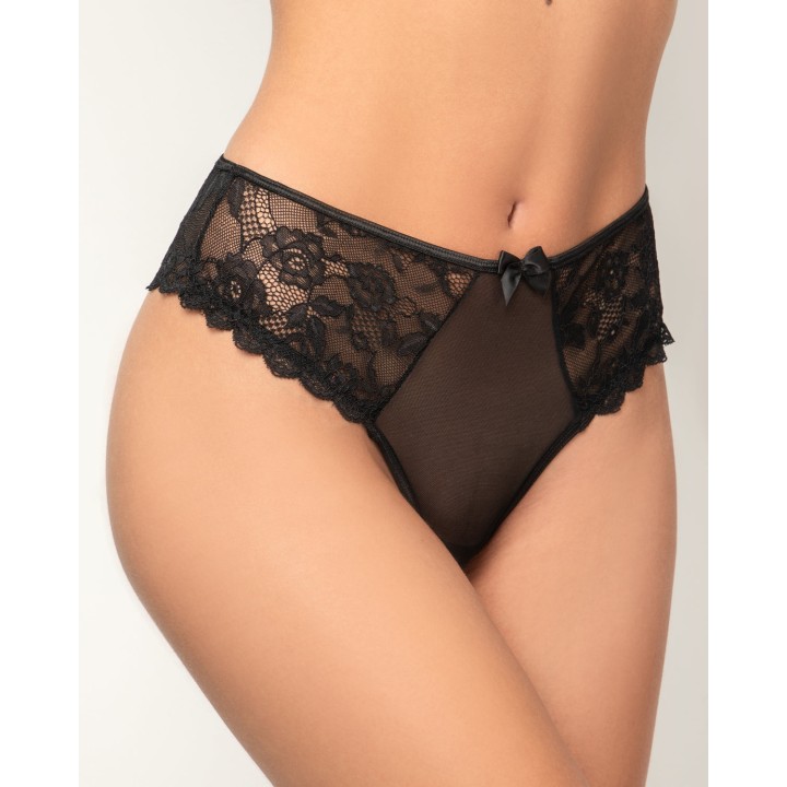 Σλιπ Δαντέλα & Τούλι - Μαύρο