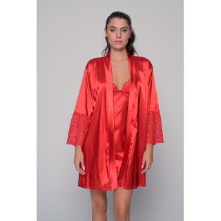 Σατέν Ρόμπα-Κόκκινο