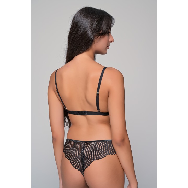 Σετ Εσωρούχων - Μόκκα-μαύρο