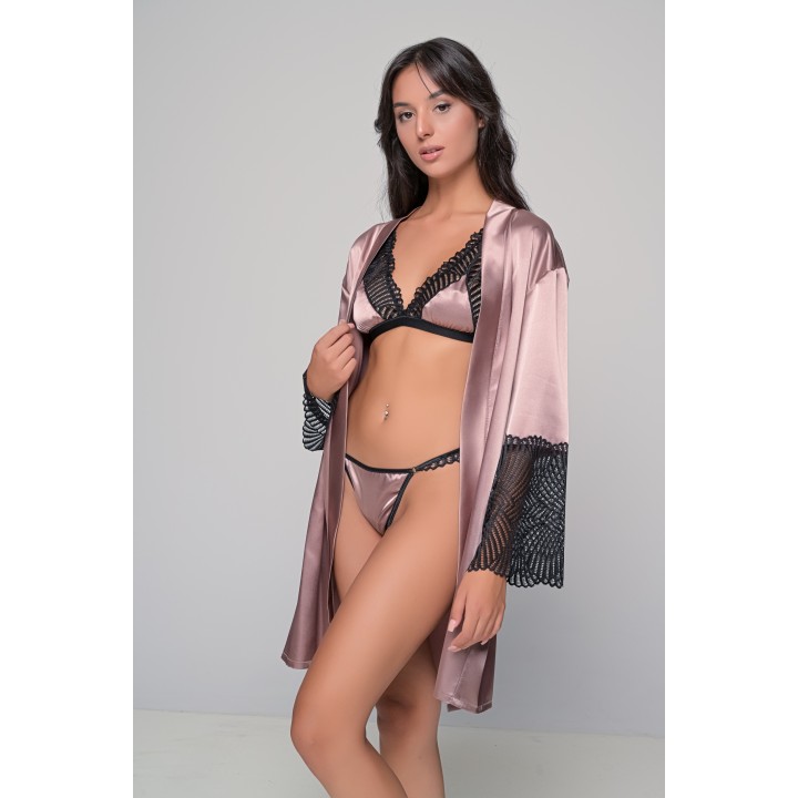 Σετ Εσωρούχων - Μόκκα-μαύρο