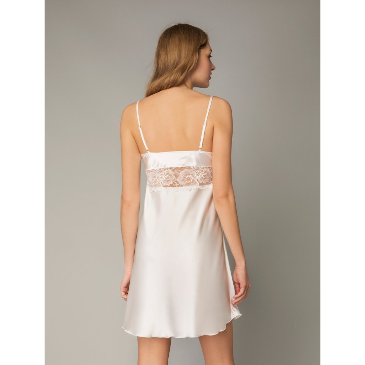 Νυφικό Σετ Σατέν Νυχτικό και Ρόμπα - Ιβουάρ