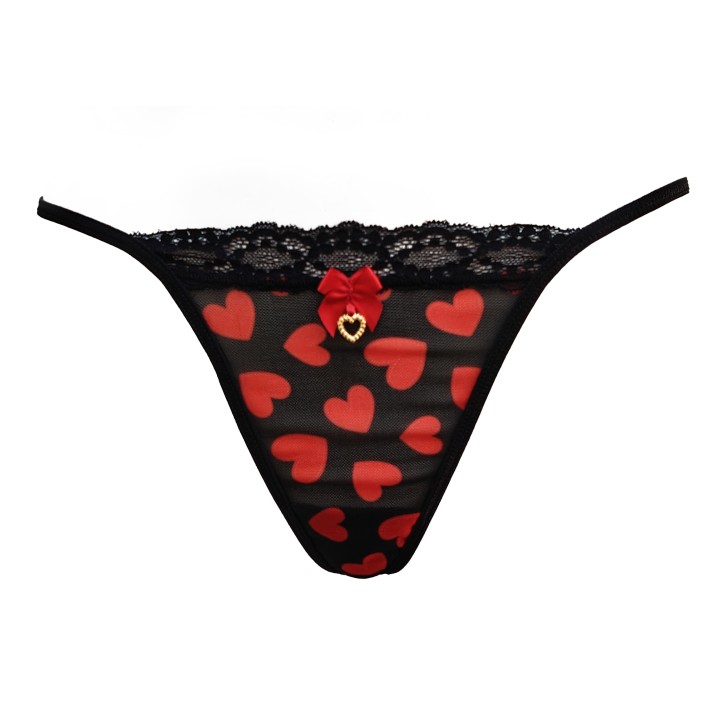 Γυναικείο Εσώρουχο G-String Τούλι και Δαντέλα