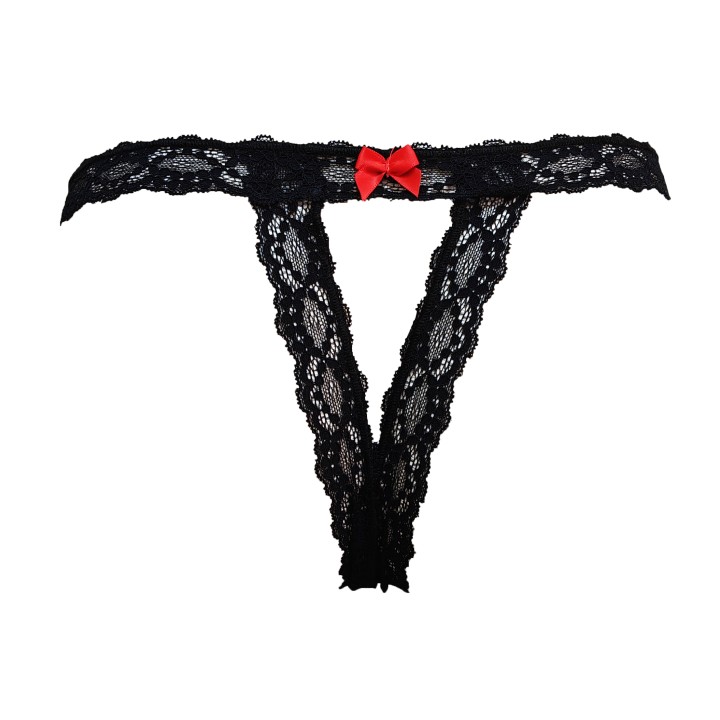 Γυναικείο Ανοιχτό String Τούλι και Δαντέλα