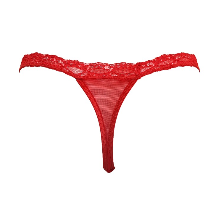 Γυναικείο Εσώρουχο Tanga String Τούλι και Δαντέλα