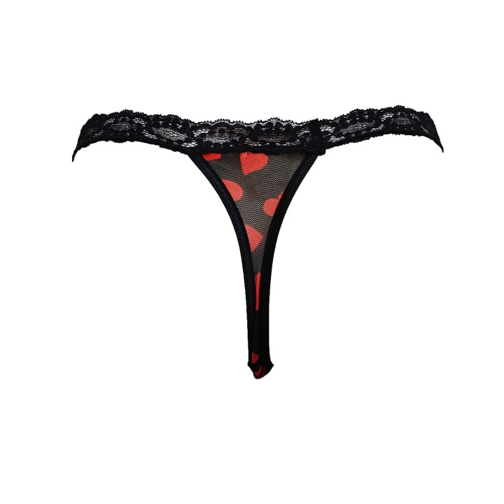 Γυναικείο Εσώρουχο Tanga String Τούλι και Δαντέλα