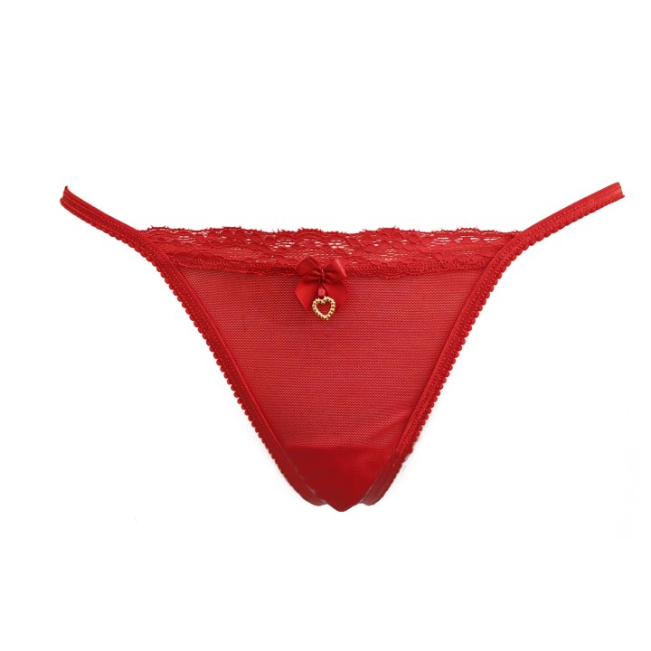 Γυναικείο Εσώρουχο G-String Τούλι και Δαντέλα