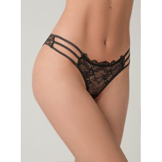 Δαντελένιo Σλιπ Μπραζίλ - Μαύρο