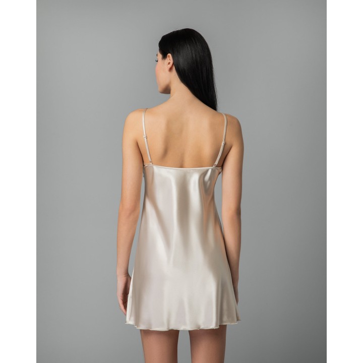 Σατέν Νυχτικό με String – Χρυσαφί
