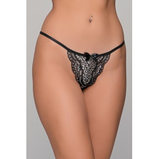 Micro G-string Δαντέλα - Ασημί