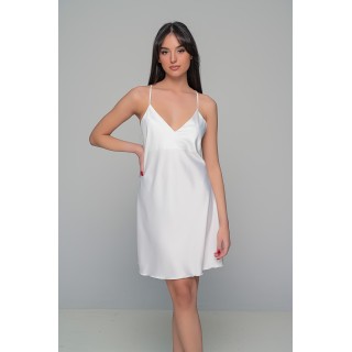 Νυφικό Σατέν Φόρεμα Σετ με String - Ιβουάρ