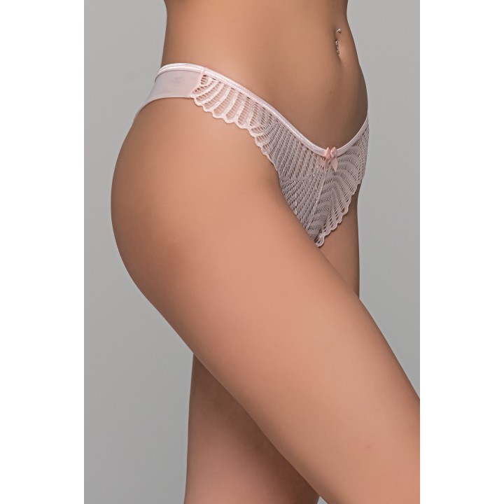Brazilian Slip με Δαντέλα – Baby pink