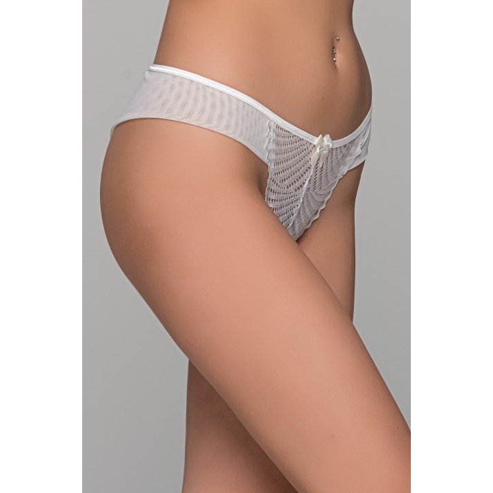 Νυφικό Brazilian Slip με Δαντέλα – Ιβουάρ