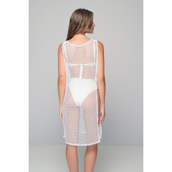 Διάφανο Cover-up Παραλίας - Λευκό