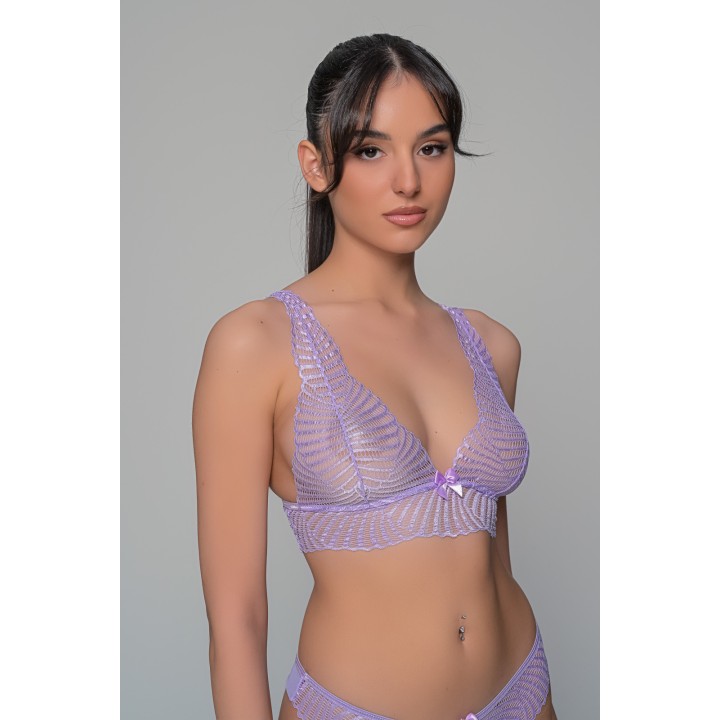 Δαντελένιο Bralette - Λιλά