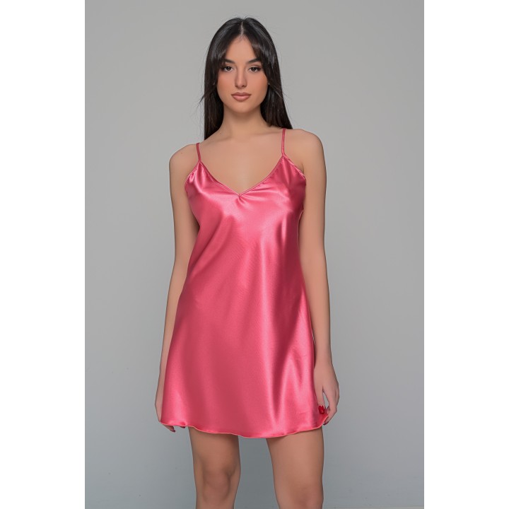 Σατέν Νυχτικό με String - Καρπουζί