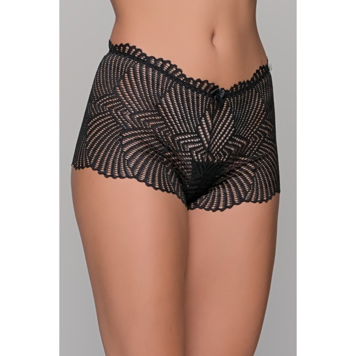 Ψηλόμεσο Μπόξερ Δαντέλα - Μαύρο