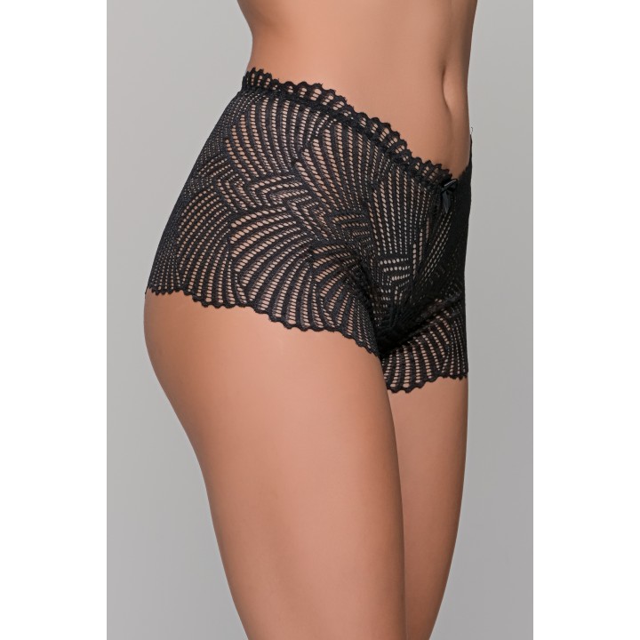 Ψηλόμεσο Μπόξερ Δαντέλα - Μαύρο