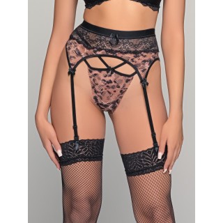 Ζαρτιέρα Δαντέλα Animal Print - Τιγρέ