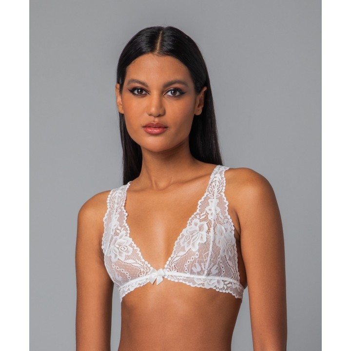 Νυφικό Bralette Δαντέλα - Ιβουάρ