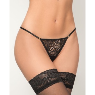 String Tanga Δαντέλα - Μαύρο