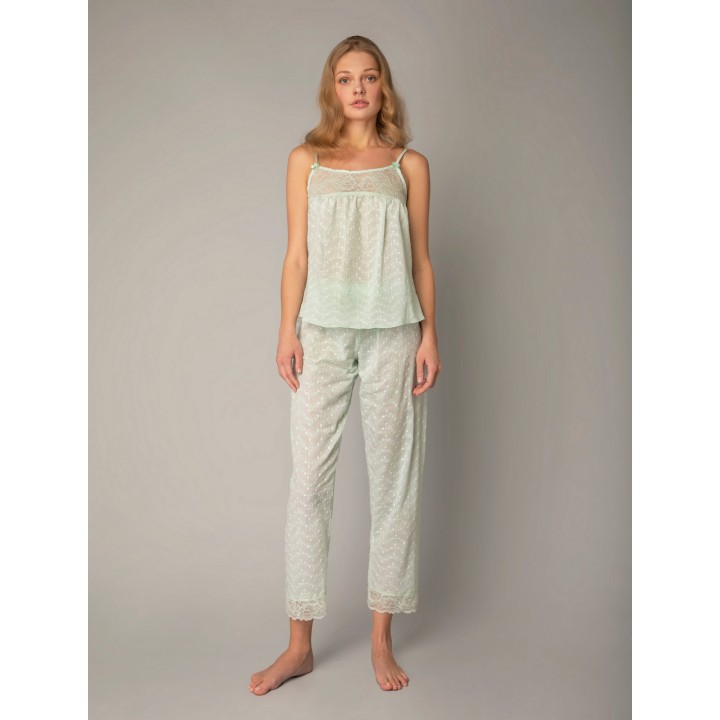 Βαμβακερή Πυτζαμα - Φυστικί